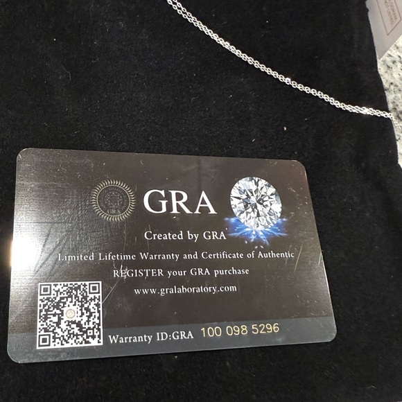 Moissanite Heart Necklace - Picture 3 of 3